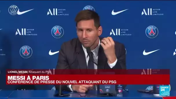 PSG :  Messi "rêve de gagner une nouvelle fois la Ligue des champions" • FRANCE 24