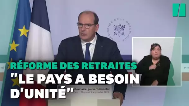 Pour la réforme des retraites, les conditions "toujours pas réunies" selon Castex