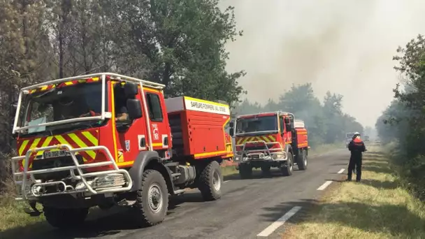 Incendies en Gironde : évacuation préventive de 8.000 personnes à La Teste-de-Buch