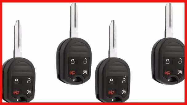 Car Key Fob Keyless Entry Remote Start fits Ford, Lincoln, Mercury, Mazda (CWTWB1U793 4-btn)