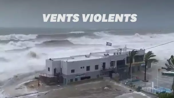 Les images de la tempête Gloria qui arrive en France