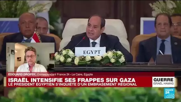 Gaza : le président égyptien s'inquiète d'un embrasement régional • FRANCE 24