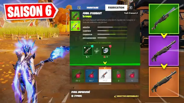 COMMENT FABRIQUER DES ARMES ET DES OBJETS SUR FORTNITE ! (FORTNITE NOUVELLE SAISON 6)