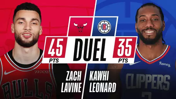 Kawhi Leonard (35 PTS & 4 AST) & Zach LaVine (45PTS & 7 AST) DUEL In LA! 👀