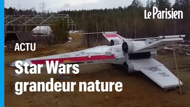 Sibérie : des passionnés ont construit une réplique ultra-réaliste du célèbre vaisseau X-wing