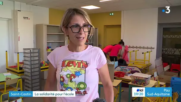 Réaménagement de l'école de St Castin, après des dégats dus à la foudre