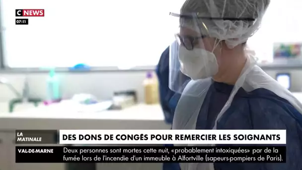 Des dons de congé pour soutenir les soignants