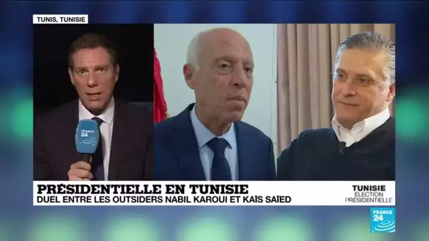 Présidentielle en Tunisie : Duel entre outsiders Nabil Karoui et Kaïs Saïed