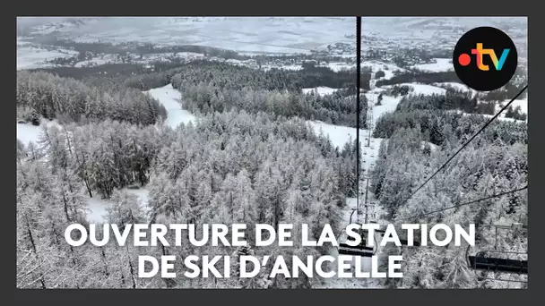 Hautes-Alpes : la station de ski d'Ancelle ouvre ses pistes sous la neige