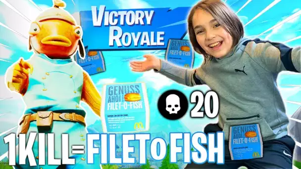 1 KILL = 1 FILET O FISH MCDONALD&#039;S POUR CE PETIT DE 10 ANS SUR FORTNITE !