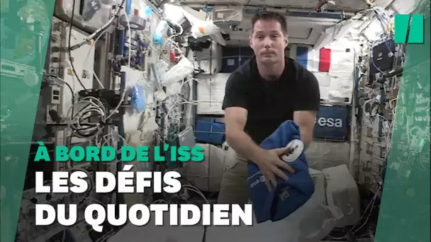 La galère de Thomas Pesquet pour plier ses vêtements dans l'ISS