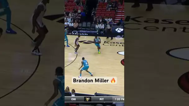 Brandon Miller hits the jumper for his 1st NBA Preseason bucket! 👀 Live on NBA TV | #Shorts