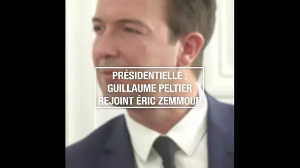 Présidentielle : Guillaume Peltier rejoint Éric Zemmour