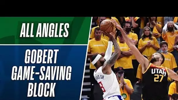 ALL ANGLES: 🚨 GOBERT'S GAME-SAVING BLOCK AT THE BUZZER! 🚨 #THATSGAME