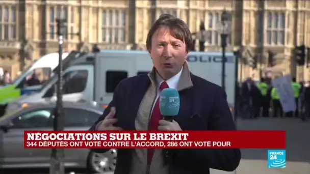 344 députés ont voté contre l'accord sur le Brexit, 286 ont voté pour