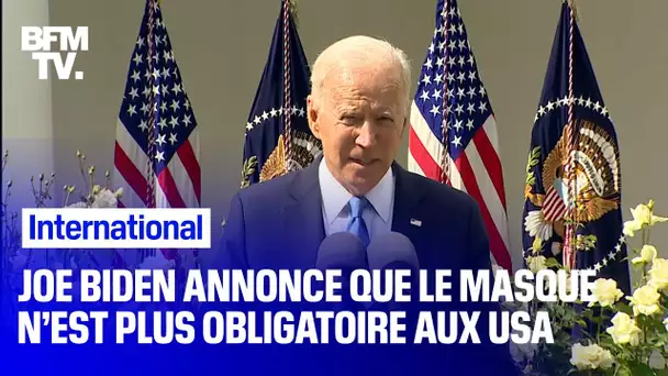 États-Unis : Joe Biden annonce que le masque n’est plus obligatoire pour les personnes vaccinées