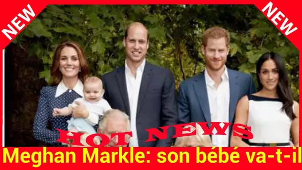 Meghan Markle: son bébé va-t-il voler la vedette à Charlotte, la fille de Kate et William ?