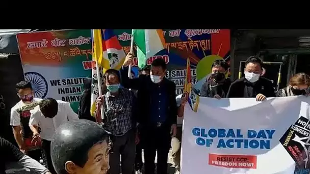 En Inde, les Tibétains en exil manifestent contre les autorités chinoises