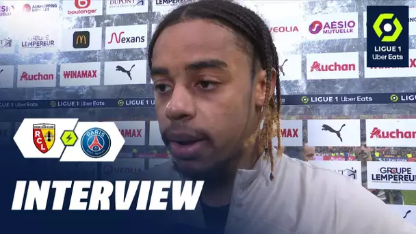 Interview de fin de match : RC LENS - PARIS SAINT-GERMAIN (0-2)  / 2023/2024