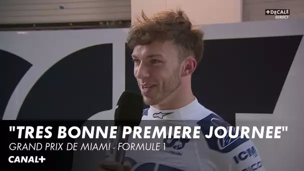 Pierre Gasly analyse ses 2 premières séances d'essais - Grand Prix de Miami - F1