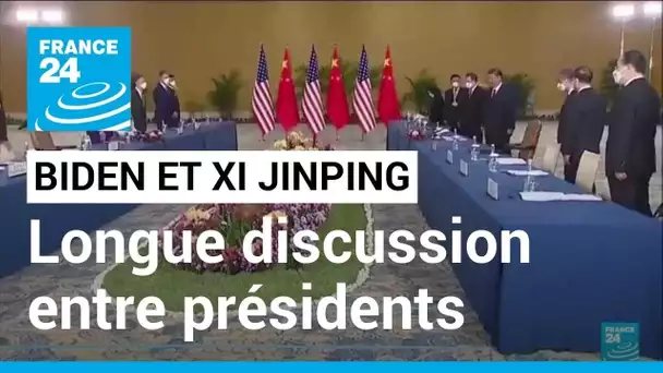 Rencontre Biden / Xi Jinping : de longs échanges, près de trois heures de discussion.