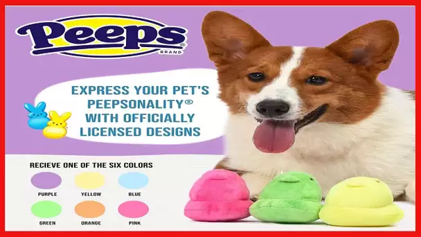 Peeps for Pets 4" Chick Plush Squeaker Toy for Dogs in Assorted Colors | Chick Plush for Dog Easter