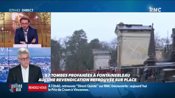 67 tombes ont été profanées à Fontainebleau.