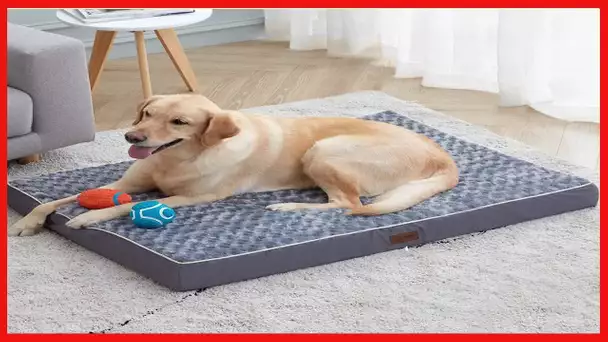 Western Home Large Dog Bed for Large, Jumbo, Medium Dogs, Orthopedic Pet Bed Mattress with Removable