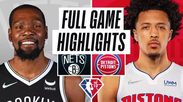 NETS at PISTONS | FULL GAME HIGHLIGHTS | November 5, 2021