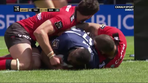 Top 14 - 23ème Journée - Toulon / UBB : L'essai de Ravai face à Toulon