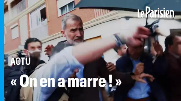 Le roi Felipe VI d'Espagne attaqué avec de la boue par des habitants en colère