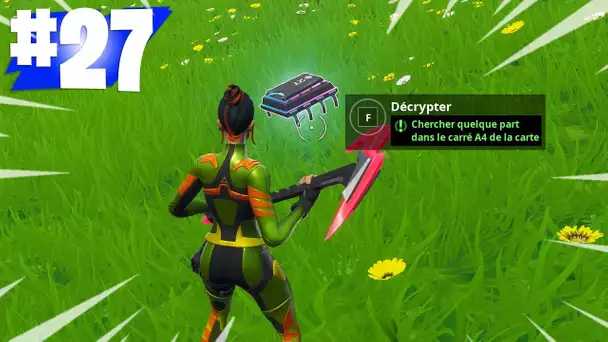 PUCE DE DECRYPTAGE 27 : CHERCHER QUELQUE PART DANS LE CARRE A4 DE LA CARTE (DEFIS FORTNITE)