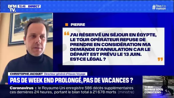 Mon tour-opérateur refuse d'annuler mon voyage, est-ce légal ? BFMTV répond à vos questions