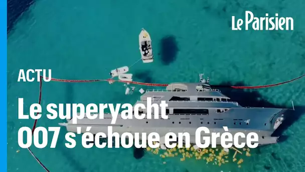 Le super yacht «007», en l'honneur de James Bond, s'échoue sur une île grecque