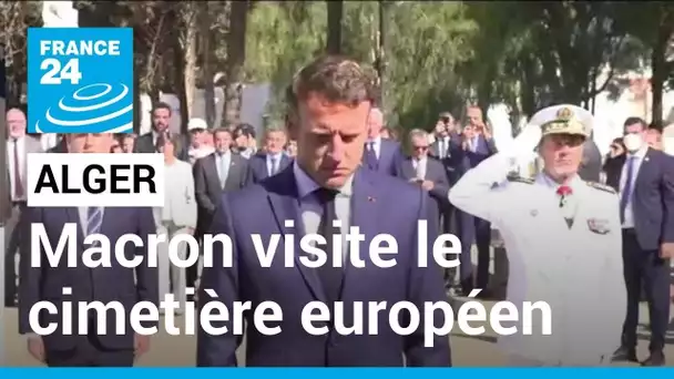 Algérie : Macron visite le cimetière européen Saint-Eugène d'Alger • FRANCE 24