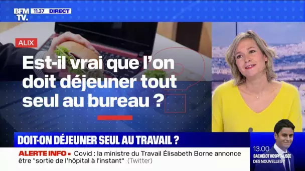 Doit-on déjeuner seul au travail ? BFMTV répond à vos questions