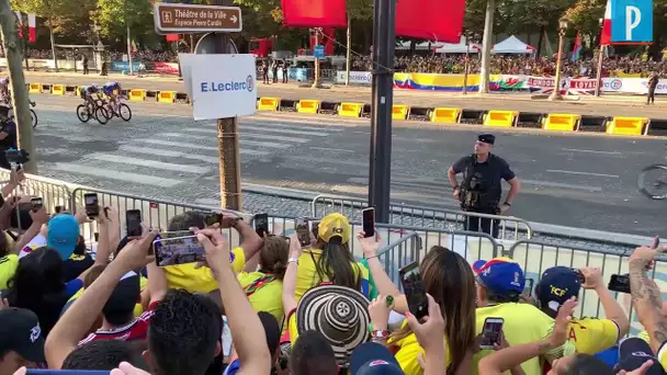 Tour de France : les Colombiens exultent sur les Champs-Elysées  après la victoire de Bernal