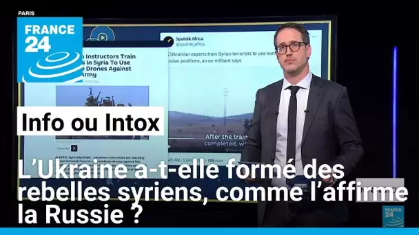 L’Ukraine a-t-elle formé des rebelles syriens comme l’affirme la Russie ? • FRANCE 24