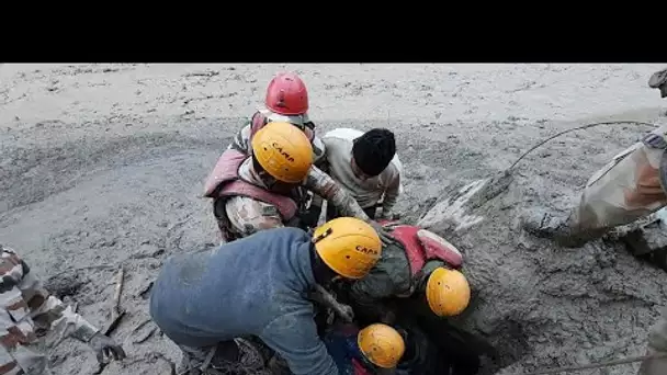 En Inde, la rupture d'un glacier de l'Himalaya fait craindre des dizaines de morts