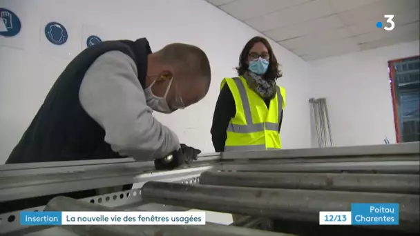 Niort : une entreprise d'insertion se spécialise dans le recyclage des fenêtres