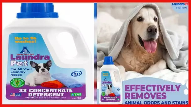 LaundraPet Premium Laundry Detergent | Removes Animal Odors and Stains | Ideal for Home, Clinic