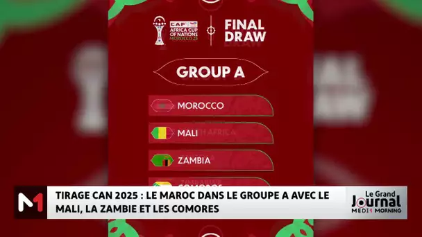 CAN 2025: Les adversaires du Maroc sont connus