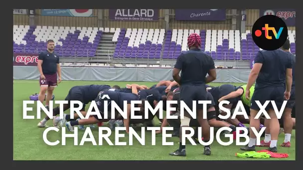 Rugby : entraînement du SAXV avant un match contre Brive