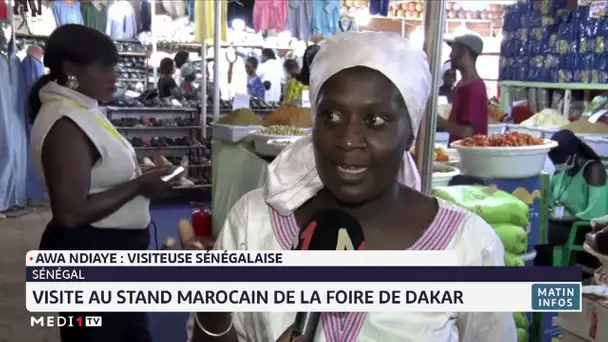 Visite au stand marocain de la foire de Dakar