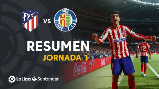 Resumen de Atlético de Madrid vs Getafe CF (1-0)