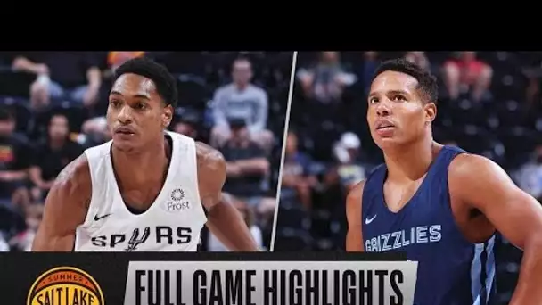 SPURS vs GRIZZLIES | SALT LAKE CITY SUMMER LEAGUE | FULL GAME HIGHLIGHTS