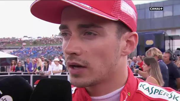 Réaction de Charles Leclerc après les qualifs.