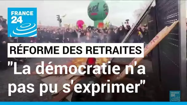"La démocratie n'a pas pu s'exprimer" : des manifestants en colère après le recours au 49.3