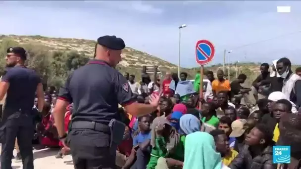 Face à l'afflux de migrants à Lampedusa, l'épineux débat de la gestion de l'UE • FRANCE 24