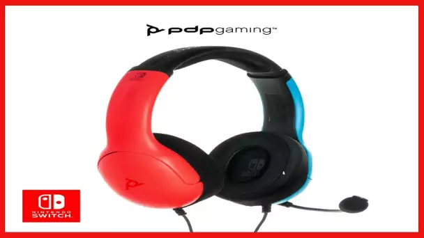 PDP Gaming LVL40 Stereo Headset with Mic for Nintendo Switch - PC, iPad, Mac, Laptop Compatible